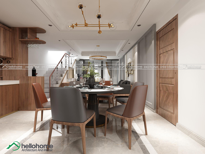 THIẾT KẾ CẢI TẠO NỘI THẤT PHÒNG KHÁCH, BẾP NHÀ PHỐ HIỆN ĐẠI – GĐ ANH TRUNG